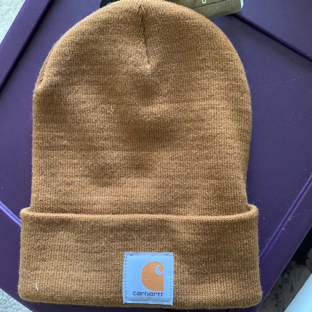 Brown carhart beanie